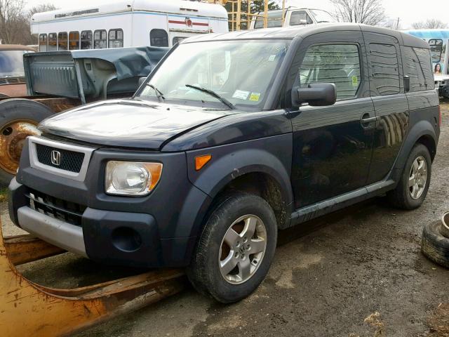 5J6YH28675L020763 - 2005 HONDA ELEMENT EX BLACK photo 2