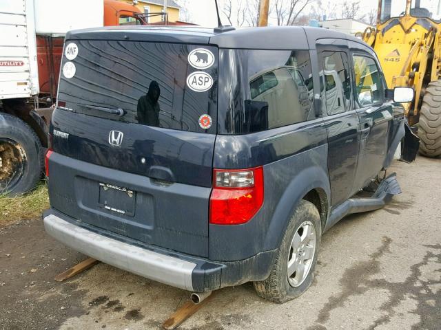 5J6YH28675L020763 - 2005 HONDA ELEMENT EX BLACK photo 4