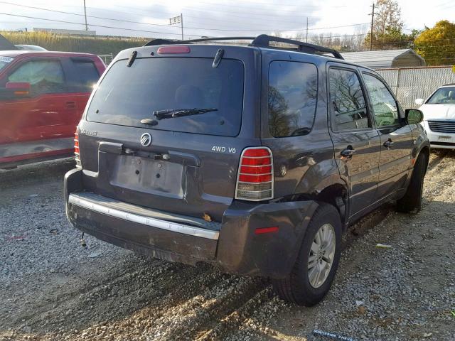 4M2YU91117KJ17002 - 2007 MERCURY MARINER LU GRAY photo 4