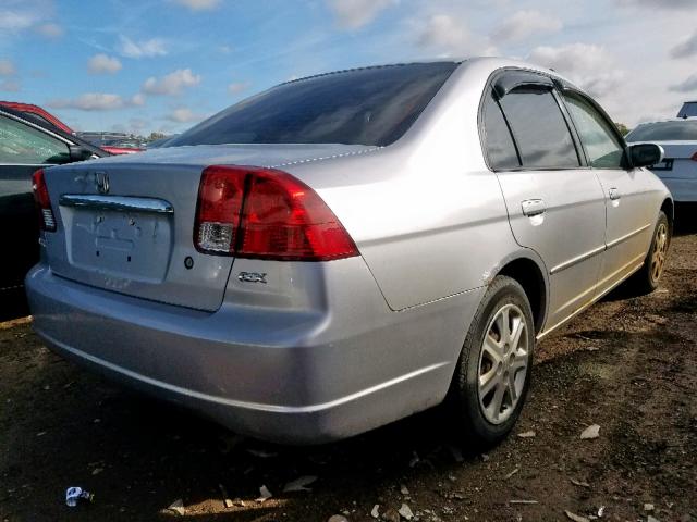 1HGES25873L017294 - 2003 HONDA CIVIC EX SILVER photo 4