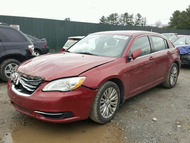 1C3CCBAB5CN154375 - 2012 CHRYSLER 200 LX RED photo 2