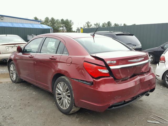 1C3CCBAB5CN154375 - 2012 CHRYSLER 200 LX RED photo 3