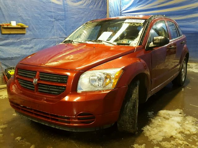 1B3HB28B18D666045 - 2008 DODGE CALIBER RED photo 2