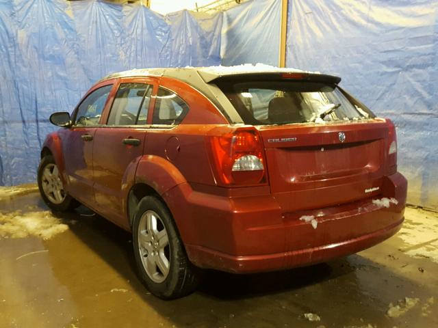 1B3HB28B18D666045 - 2008 DODGE CALIBER RED photo 3