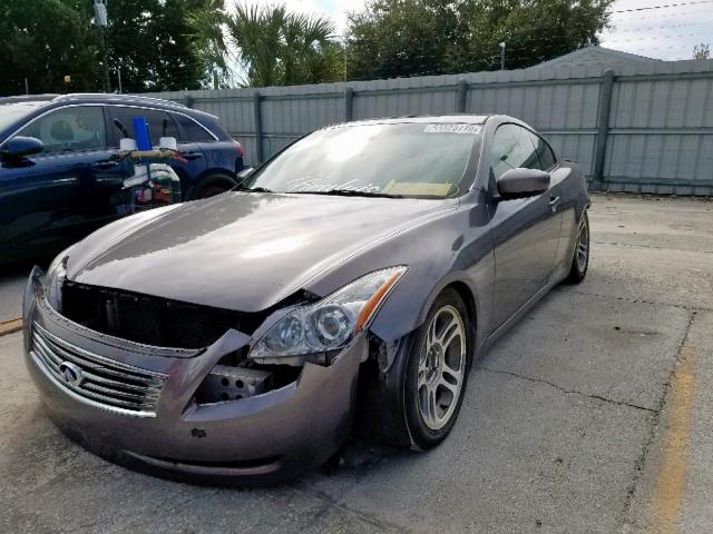 JNKCV64E88M113544 - 2008 INFINITI G37 BASE GRAY photo 2