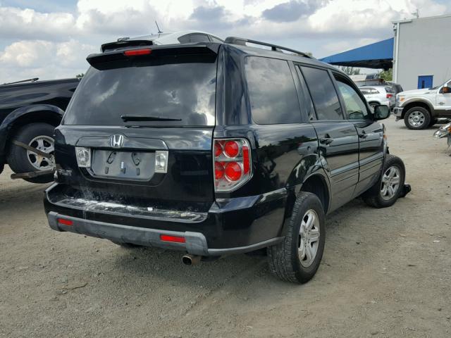 5FNYF28288B027916 - 2008 HONDA PILOT VP BLACK photo 4