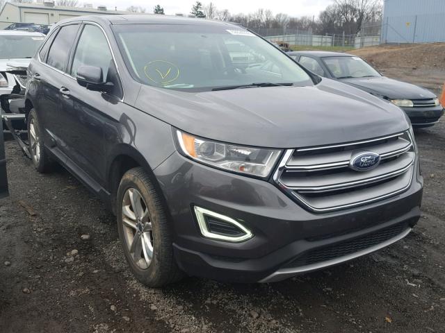 2FMTK4K96FBC01611 - 2015 FORD EDGE TITAN GRAY photo 1