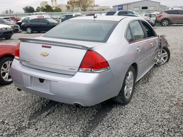 2G1WB5E33G1163401 - 2016 CHEVROLET IMPALA LIM SILVER photo 4