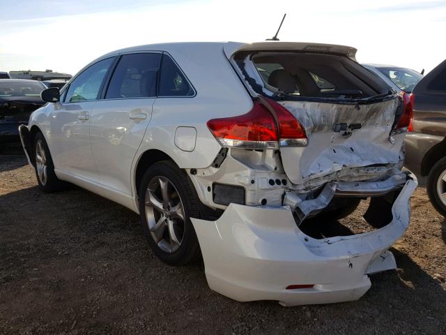 4T3ZK3BB7AU032510 - 2010 TOYOTA VENZA BASE WHITE photo 3