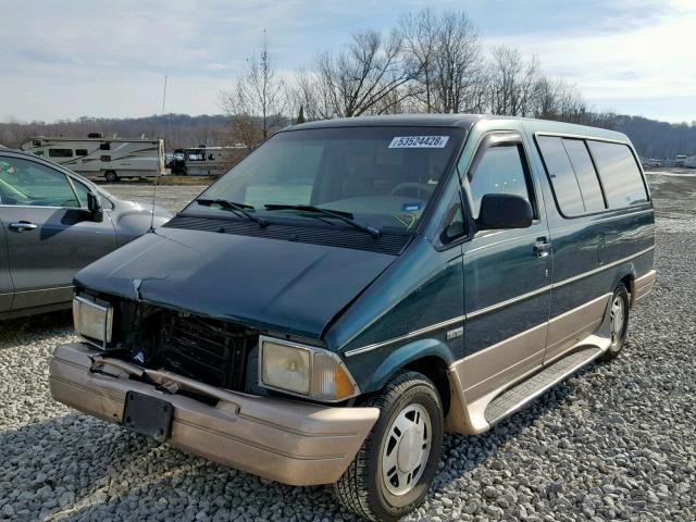 1FMDA41X5SZC23193 - 1995 FORD AEROSTAR GREEN photo 2