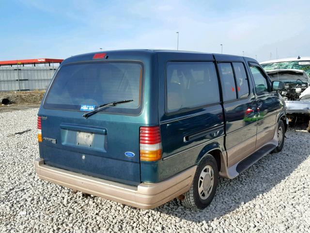 1FMDA41X5SZC23193 - 1995 FORD AEROSTAR GREEN photo 4