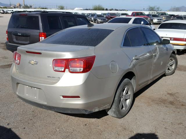 1G11B5SL8FF350588 - 2015 CHEVROLET MALIBU LS 金色 照片 4