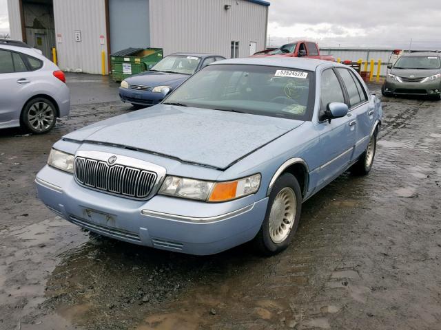 2MEFM75W6YX642898 - 2000 MERCURY GRAND MARQ BLUE photo 1