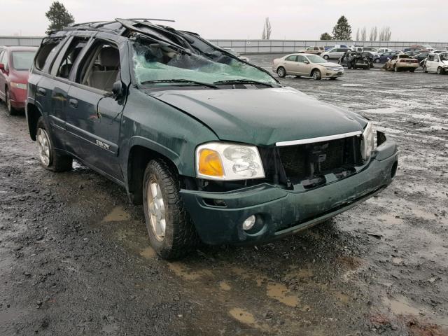 1GKDT13S052218015 - 2005 GMC ENVOY GREEN photo 1