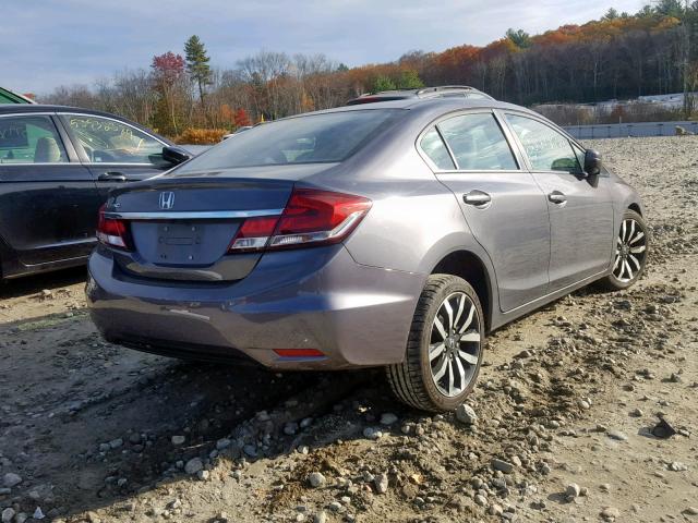 2HGFB2F93EH507355 - 2014 HONDA CIVIC EXL 灰色 照片 4
