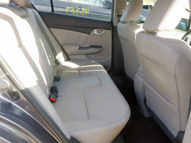 2HGFB2F93EH507355 - 2014 HONDA CIVIC EXL 灰色 照片 6