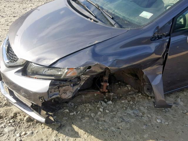 2HGFB2F93EH507355 - 2014 HONDA CIVIC EXL 灰色 照片 9