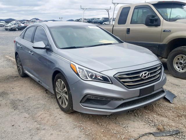 5NPE34AF7FH211960 - 2015 HYUNDAI SONATA SPO SILVER photo 1