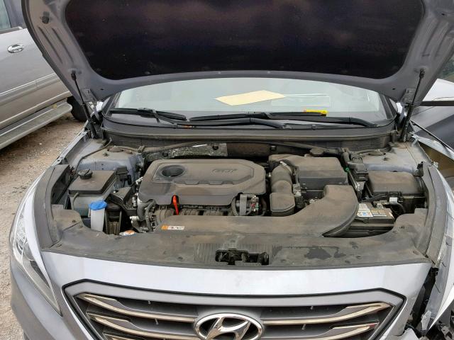 5NPE34AF7FH211960 - 2015 HYUNDAI SONATA SPO SILVER photo 7