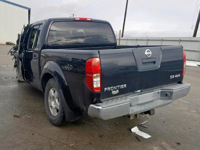 1N6AD07W46C442092 - 2006 NISSAN FRONTIER C BLACK photo 3