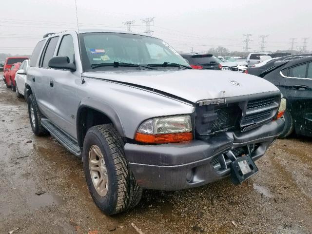 1B4HS38N72F212518 - 2002 DODGE DURANGO SP SILVER photo 1