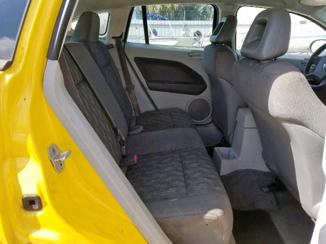 1B3HB28B87D593254 - 2007 DODGE CALIBER YELLOW photo 6