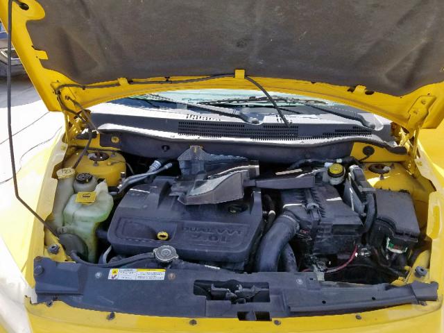 1B3HB28B87D593254 - 2007 DODGE CALIBER YELLOW photo 7