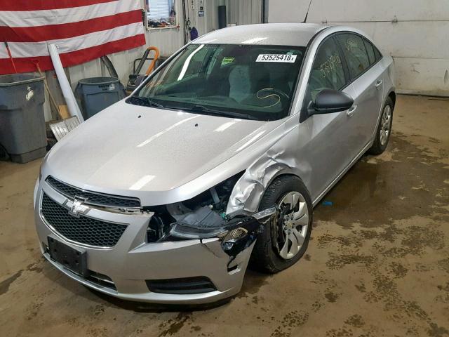 1G1PA5SG0D7311078 - 2013 CHEVROLET CRUZE LS SILVER photo 2