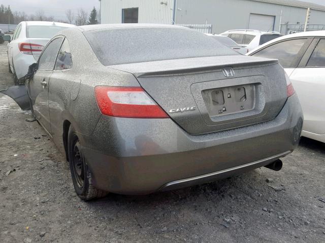 2HGFG12938H013826 - 2008 HONDA CIVIC EXL GRAY photo 3