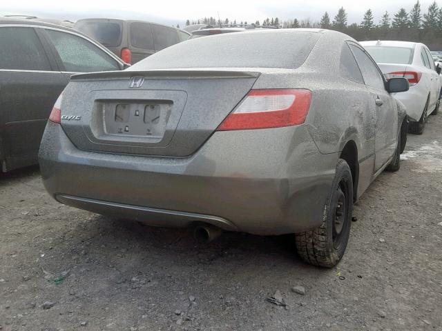 2HGFG12938H013826 - 2008 HONDA CIVIC EXL GRAY photo 4