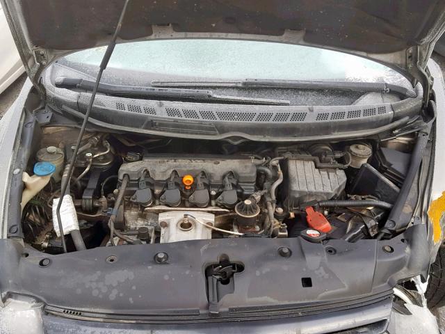 2HGFG12938H013826 - 2008 HONDA CIVIC EXL GRAY photo 7