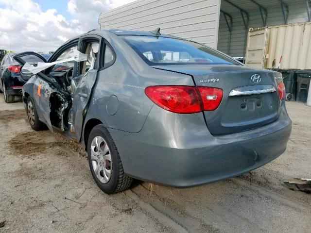 KMHDU4AD3AU022420 - 2010 HYUNDAI ELANTRA BL GRAY photo 3