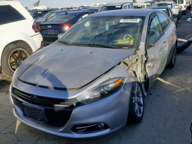 1C3CDFBB1ED701184 - 2014 DODGE DART SXT SILVER photo 2