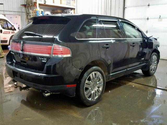 2LMDU88CX8BJ17307 - 2008 LINCOLN MKX BLACK photo 4