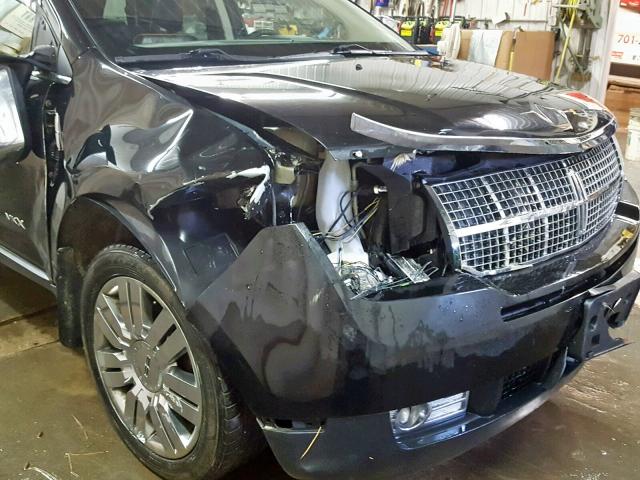 2LMDU88CX8BJ17307 - 2008 LINCOLN MKX BLACK photo 9