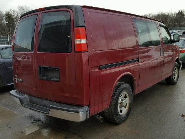 1GCFG15Z671116567 - 2007 CHEVROLET EXPRESS G1 BURGUNDY photo 4