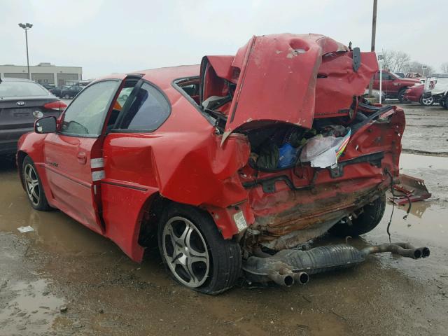 1G2NV12E11M583702 - 2001 PONTIAC GRAND AM G RED photo 3