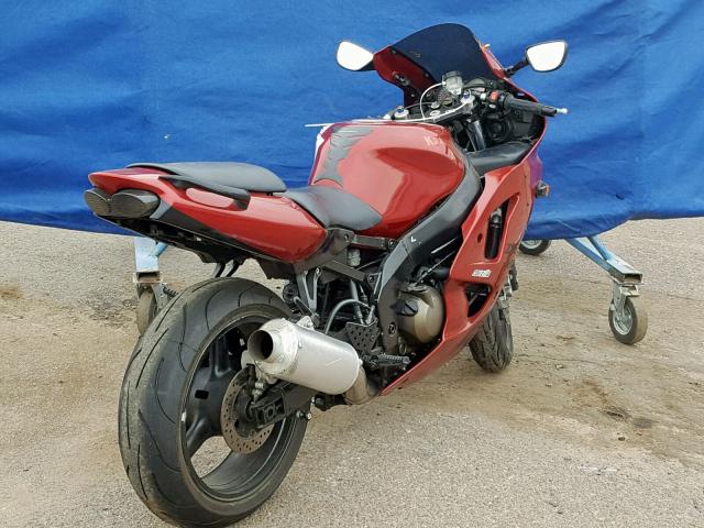 JKAZX4J147A069077 - 2007 KAWASAKI ZX600 J1 RED photo 4