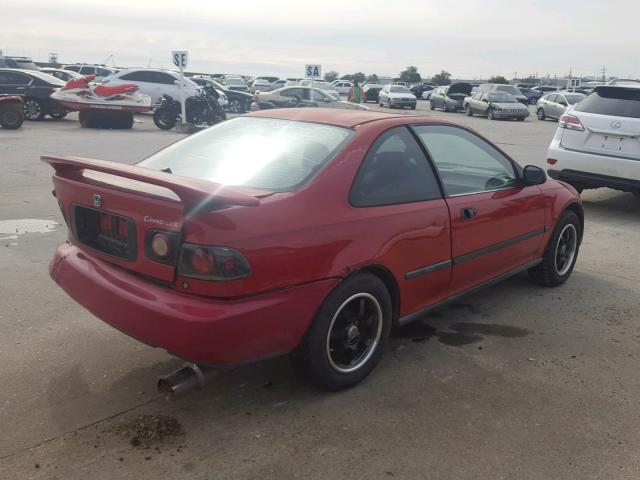 1HGEJ2129RL012983 - 1994 HONDA CIVIC DX RED photo 4