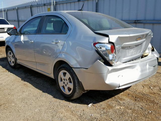 1G1JA5SHXE4194112 - 2014 CHEVROLET SONIC LS ვერცხლისფერი ფოტო 3