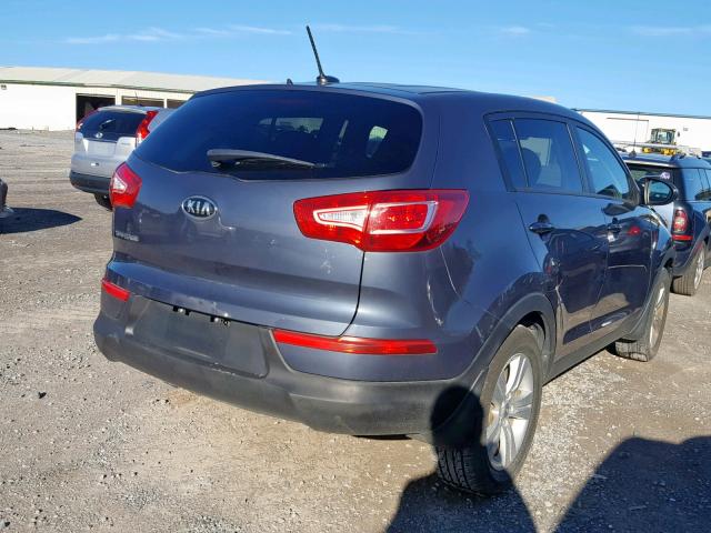 KNDPB3A29C7312243 - 2012 KIA SPORTAGE B GRAY photo 4