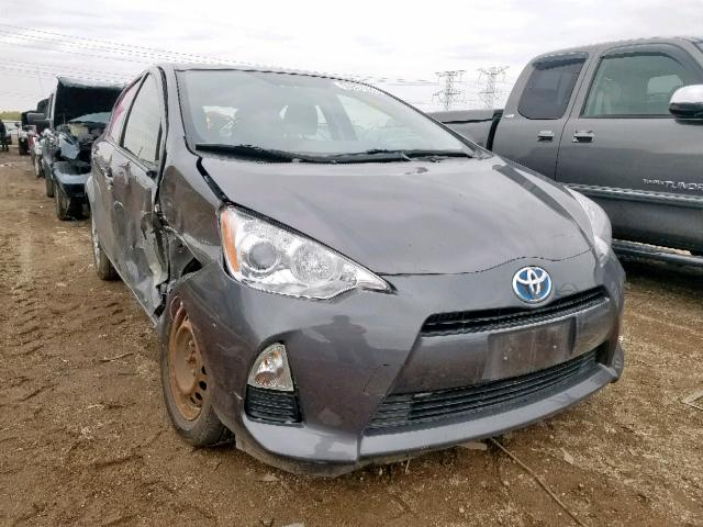 JTDKDTB31D1554931 - 2013 TOYOTA PRIUS C GRAY photo 1