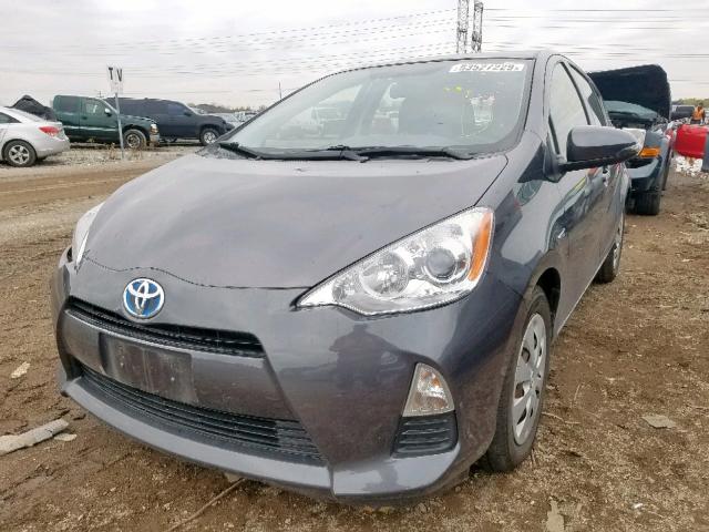 JTDKDTB31D1554931 - 2013 TOYOTA PRIUS C GRAY photo 2