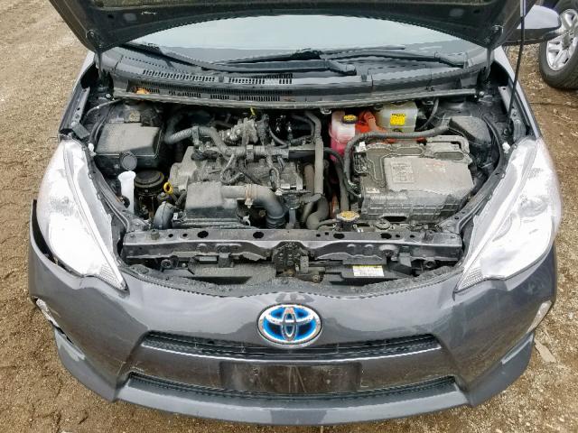 JTDKDTB31D1554931 - 2013 TOYOTA PRIUS C GRAY photo 7