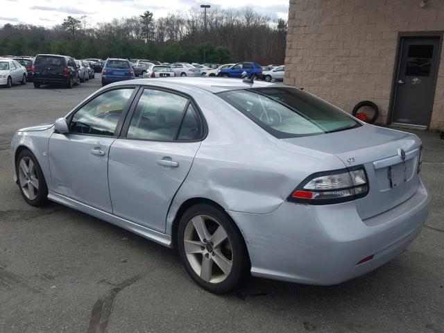 YS3FB46YX91013959 - 2009 SAAB 9-3 2.0T GRAY photo 3