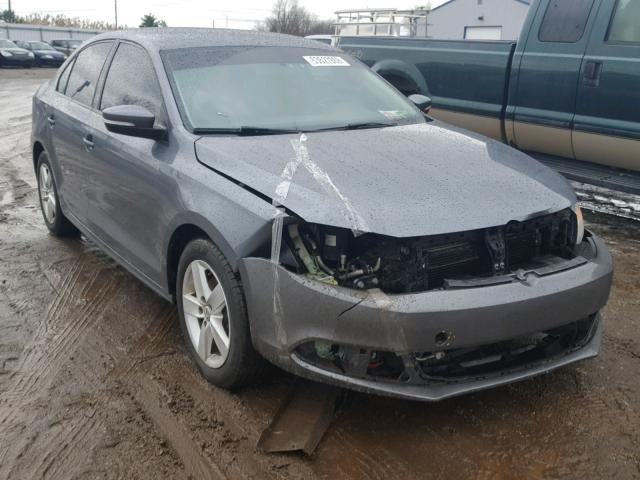 3VW3L7AJ9BM076981 - 2011 VOLKSWAGEN JETTA TDI GRAY photo 1