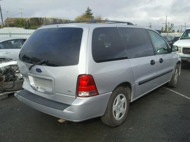 2FMZA51607BA13789 - 2007 FORD FREESTAR S SILVER photo 4