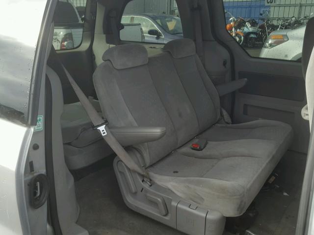 2FMZA51607BA13789 - 2007 FORD FREESTAR S SILVER photo 6