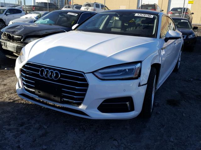 WAUANCF57JA070016 - 2018 AUDI A5 PREMIUM WHITE photo 2