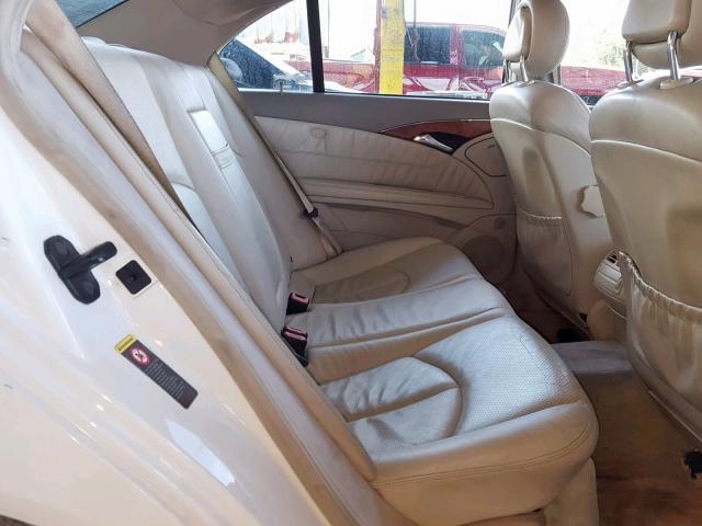 WDBUF65J73A201802 - 2003 MERCEDES-BENZ E 320 WHITE photo 6